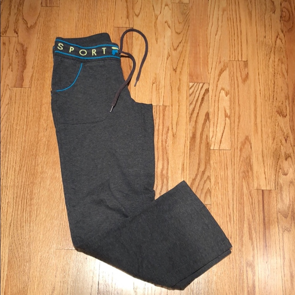 EUC FILA Sport gray pants Junior Size Small
